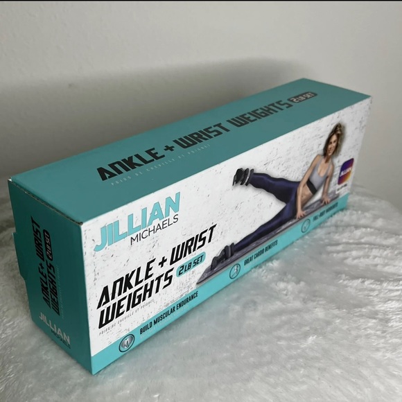 Jillian Michaels Ankle & Wrist Weights 2 lb Set BlackWorkout Gear - Picture 2 of 3